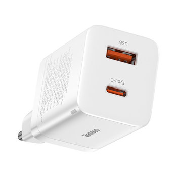 Baseus Super Si Pro Ładowarka sieciowa USB-C USB-A 30W PD QC3.0 (iPhone 13 12) - Baseus