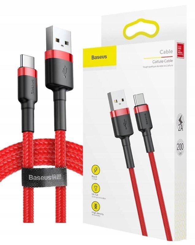 BASEUS Szybki Kabel USB USB-C 2m 200cm do Ładowarki Samochodu Android Auto