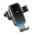 Baseus, Uchwyt samochodowy na telefon grawitacyjny Glaze na kratkę wentylacyjną nawiew SUYL-LG01, Czarny - Baseus