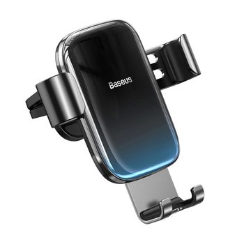 Baseus, Uchwyt samochodowy na telefon grawitacyjny Glaze na kratkę wentylacyjną nawiew SUYL-LG01, Czarny - Baseus