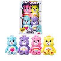 Basic Fun Care Bears Treasure Box: Zestaw 4 pluszowych zabawek beanie, miękkie i przytulne, idealne do kolekcjonowania i zabawy, odpowiednie dla chłopców i dziewcząt w wieku 3+, 36,83 cm Basic Fun