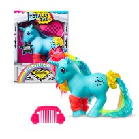 Basic Fun My Little Pony Totally Rad Moonstone – Klasyczny kucyk vintage z kolorowa grzywa – Kolekcjonerska zabawka retro Basic Fun