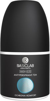 BasicLab, Antyperspirant dla mężczyzn, 72 godziny ochrony | Pojemność: 60 ml - BasicLab
