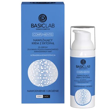 BasicLab Complementis, Nawilżający krem o ultralekkiej konsystencji z ektoiną, Nawodnienie i Ukojenie, 50ml - BasicLab