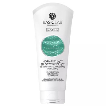 BasicLab, Micellis, Normalizujący żel oczyszczający do skóry tłustej i wrażliwej, 100ml - BasicLab