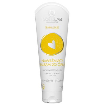 BasicLab, Nawilżający balsam do ciała dla kobiet i mężczyzn, Balsam do skóry suchej, wrażliwej i atopowej | Pojemność: 250 ml - BasicLab