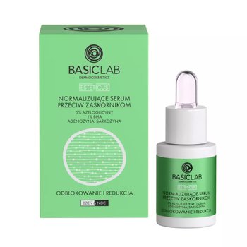 BasicLab Normalizujące serum przeciw zaskórnikom odblokowanie i redukcja 15 ml - BasicLab