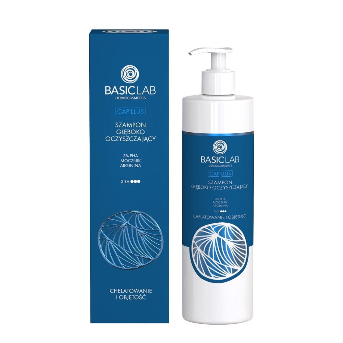 BasicLab, Szampon głęboko oczyszczający z 3PHA, mocznikiem i argininą