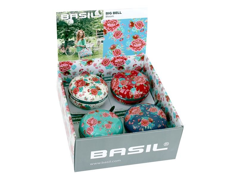 Sonnette De Vélo Basil Big Bell Bloom – Rouge – 80mm