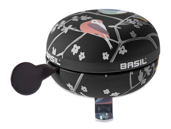 Basil, Dzwonek rowerowy, Big bell wanderlust charcoal, 80 mm - Basil