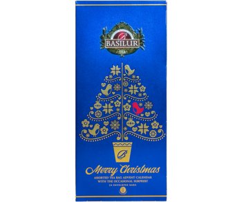 Basilur Christmas Advent Calendar Vii Zestaw Herbat Świąteczny Kalendarz Adwentowy - Saszetki 24 Szt. - Basilur