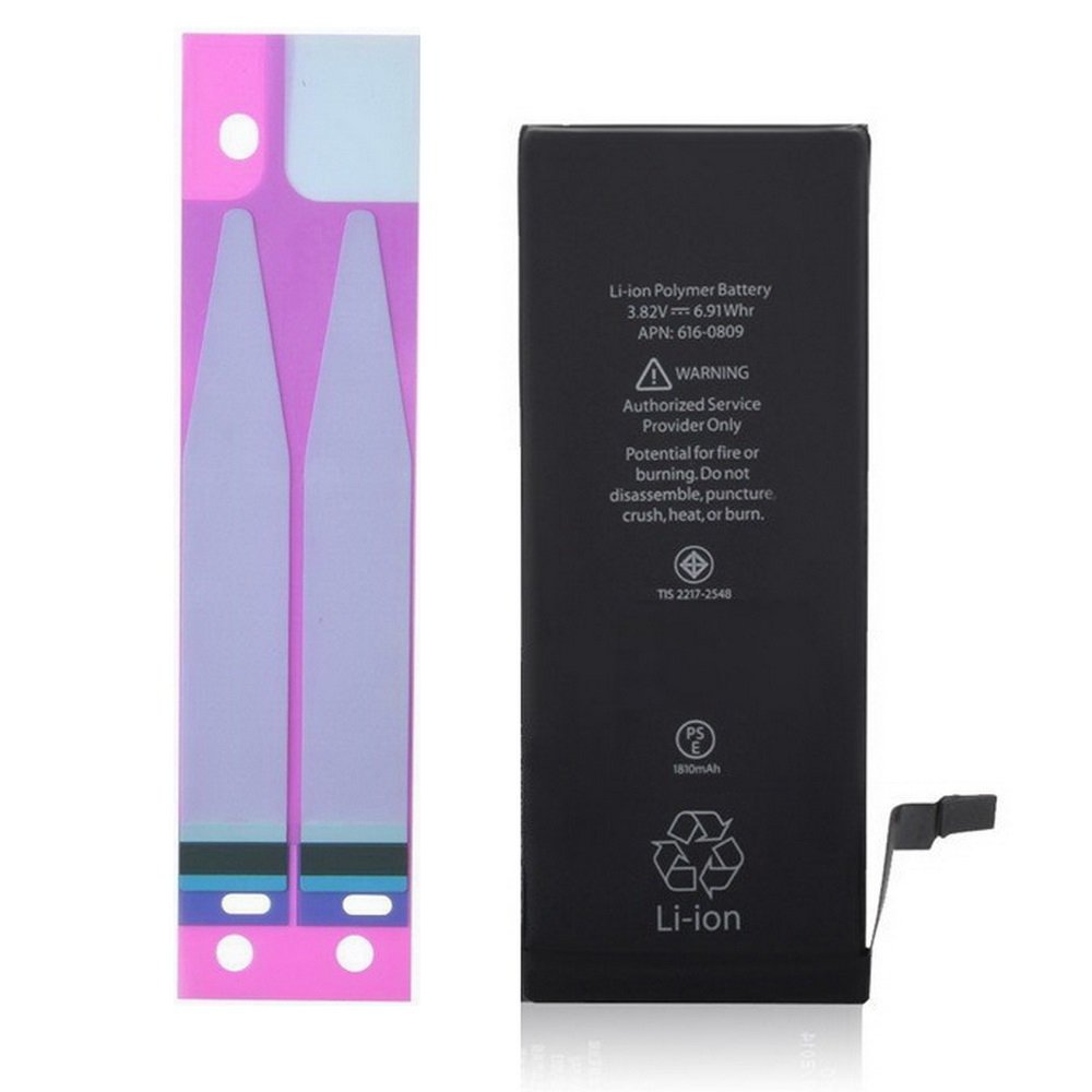 Batterie IPhone 6 1810 MAh De Remplacement Premium - Adhésif Pré-collé Pour Installation Facile (message D'erreur Temporaire Possible)