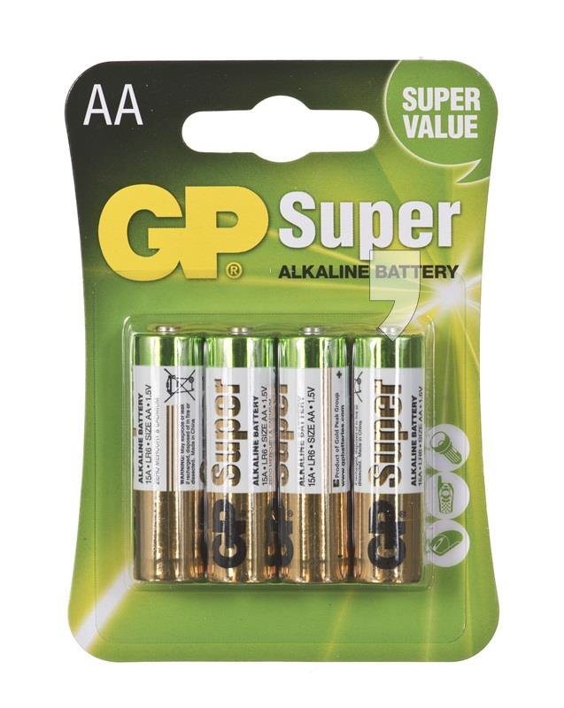 Bateria alkaliczna AA GP BATTERY 15A-U4, 1.5 V