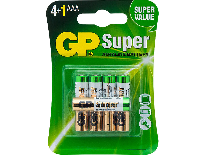 Фото - Акумулятор / батарейка GP Bateria Alkaliczna Aaa 1.5 Lr3  Super 