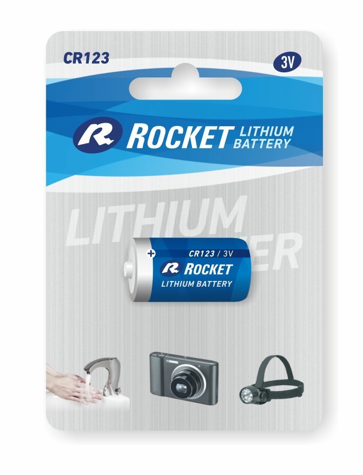Фото - Акумулятор / батарейка Rocket Bateria CR123 , Li, 1 szt. 