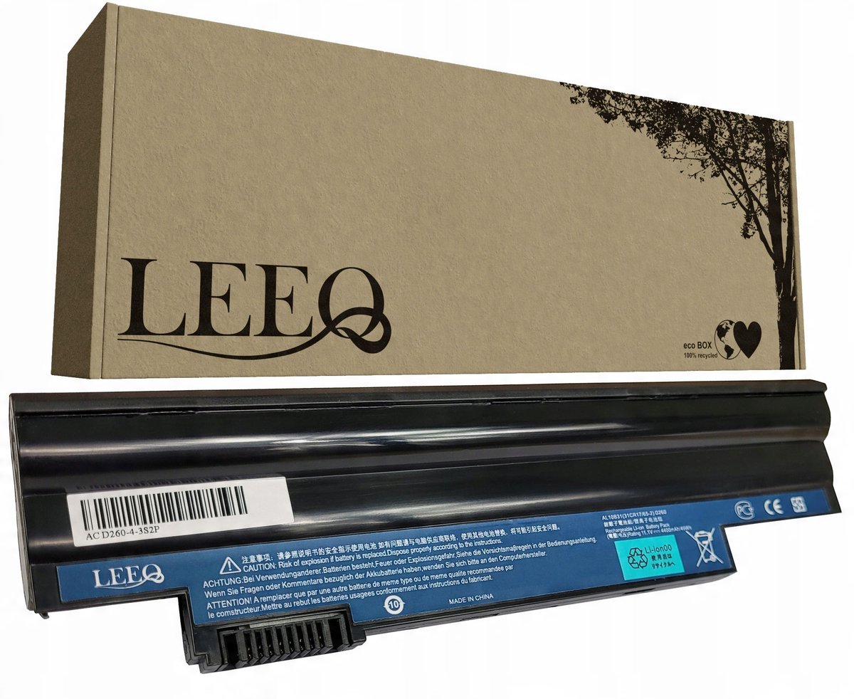 ARyee Laptop-Akku Für Acer Aspire One – 5200mAh, 11.1V, 6 Zellen, Kompatibel Mit D260, D270 Uvm.