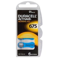 Bateria do aparatów słuchowych DURACELL 675, 650 mAh, 6 szt. Duracell