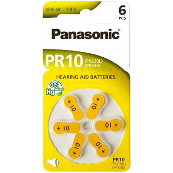 Bateria do aparatów słuchowych PANASONIC 10, 6 szt. - Panasonic
