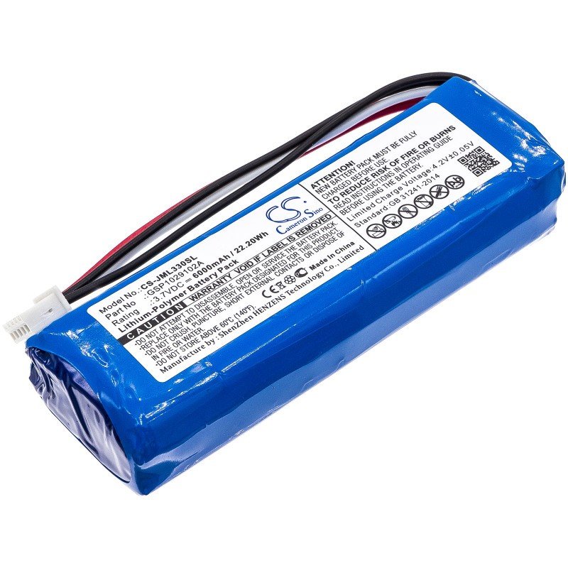 thumbnail interactive-video image 1 of Cameron Sino Replacement Battery For JBL Charge 3 Speaker – 6000mAh 3.7V (Part #GSP1029102A) 1 of 10