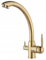 Bateria Kuchenna Trójdrożna Do Filtra Złota Połysk