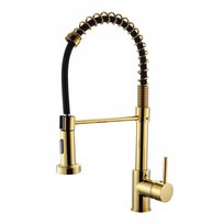 Bateria Kuchenna Złota Matowa Kran Kuchenny Złoty