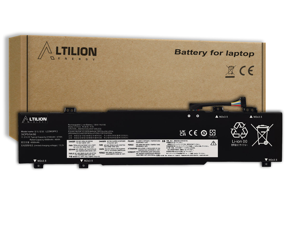 GlottyBatt L22D3PF2 L22X3PF2 - Batería de repuesto para Lenovo V14 V15