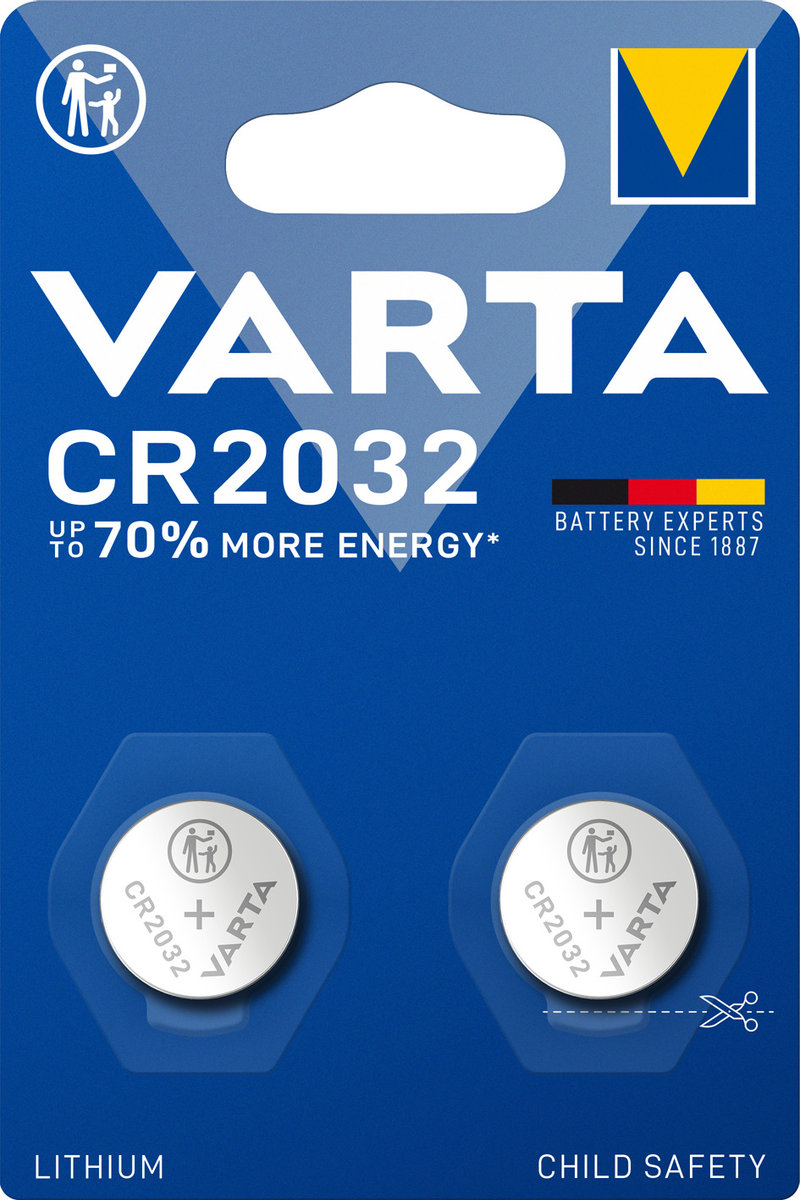 Bateria litowa CR2032 VARTA BAVA CR2032 2PACK, 2 szt.