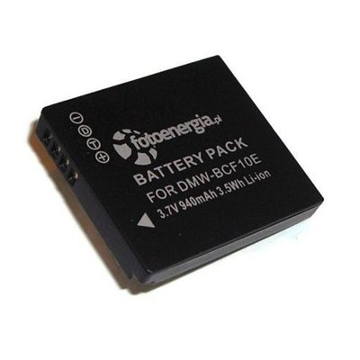 Batteria Ricaricabile Dot.Foto Per Panasonic Lumix – DMW-BCF10E / CGA-S/106C, 3.6V 940mAh Con Sicurezza Integrata