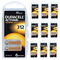 Bateria Słuchowa DURACELL DA312 ACTIVAIR 60szt Inna marka