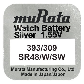 Bateria Srebrowa Mini Murata 393 / 309 / Sr48W / Sr48Sw / Sr754Sw / Sr48 – 1 Sztuka - Murata