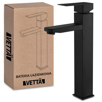 Bateria stojąca umywalkowa kran do umywalki zlewu czarna matowa wysoka - Inny producent