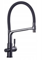 Bateria trójdrożna do filtra czarna  -  Black Mat