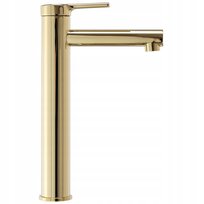 Bateria Umywalkowa Pixel Złota Gold Wysoka - Rea