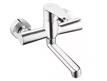 Bateria Umywalkowa Ścienna Algeo Chrom - Ferro