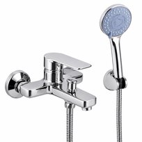 Bateria wannowo-prysznicowa Elena z zestawem natryskowym, chrom Yoka Home