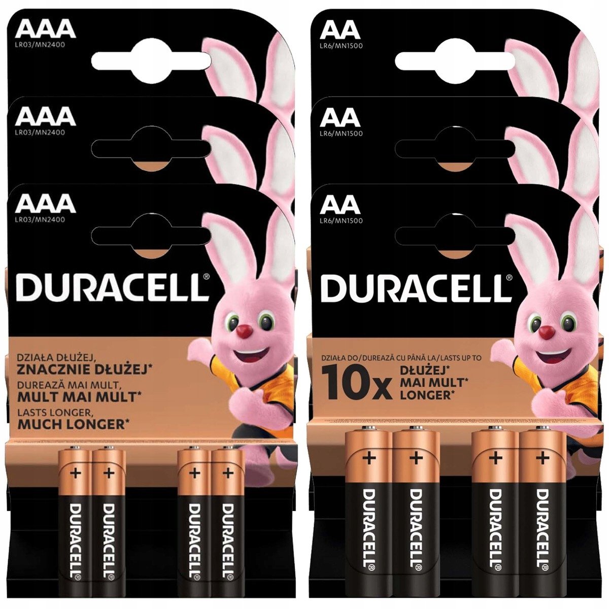 Zdjęcia - Bateria / akumulator Duracell Baterie Alkaliczne  12X Aa Lr6 + 12X Aaa Lr03 