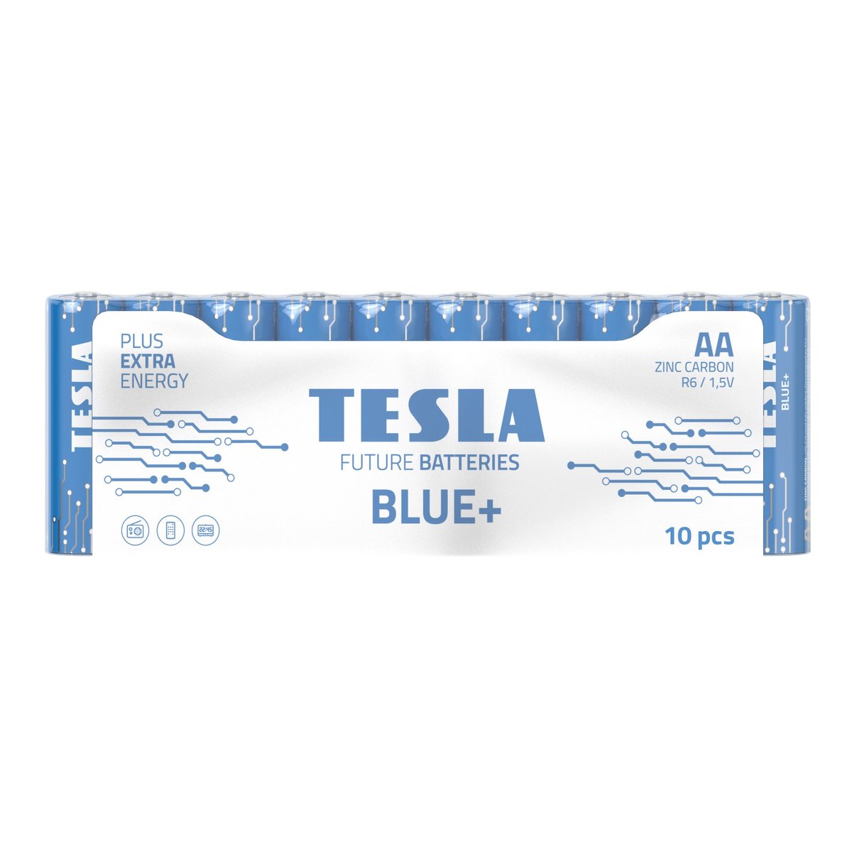 Baterie cynkowo-węglowe TESLA AA/R6/1,5V 10szt BLUE+ - Inna marka ...