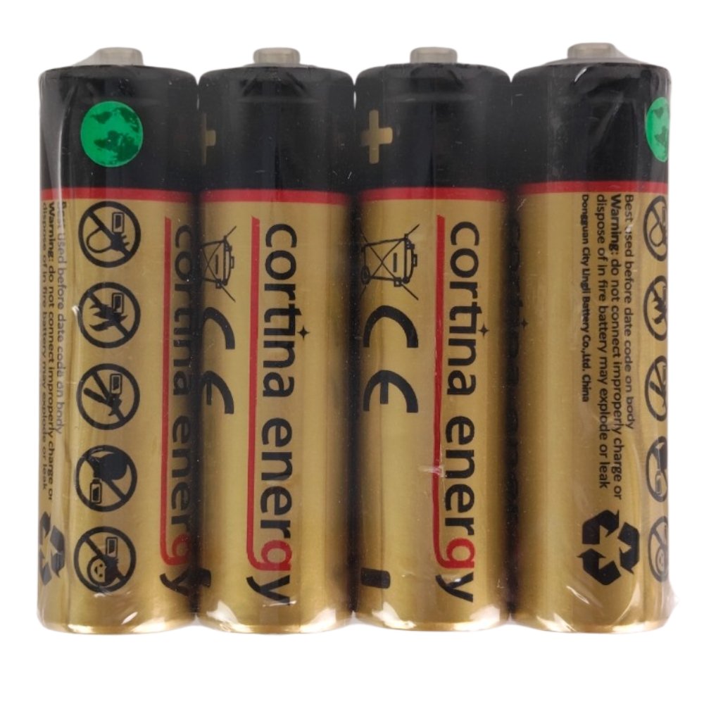 BATERIE R6 AA BATERIA 1,5V MOCNE - ZESTAW 4SZT - CORTINA | Sklep EMPIK.COM