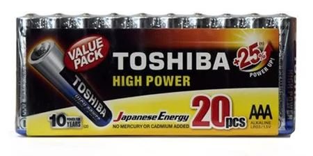 Zdjęcia - Bateria / akumulator Toshiba Baterie , HIGH POWER, LR03GCP MP-20, Multipak 20 szt. 