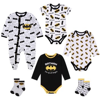 Batman Zestaw niemowlęcy dla chłopca pajacyk, body + skarpetki - DC COMICS