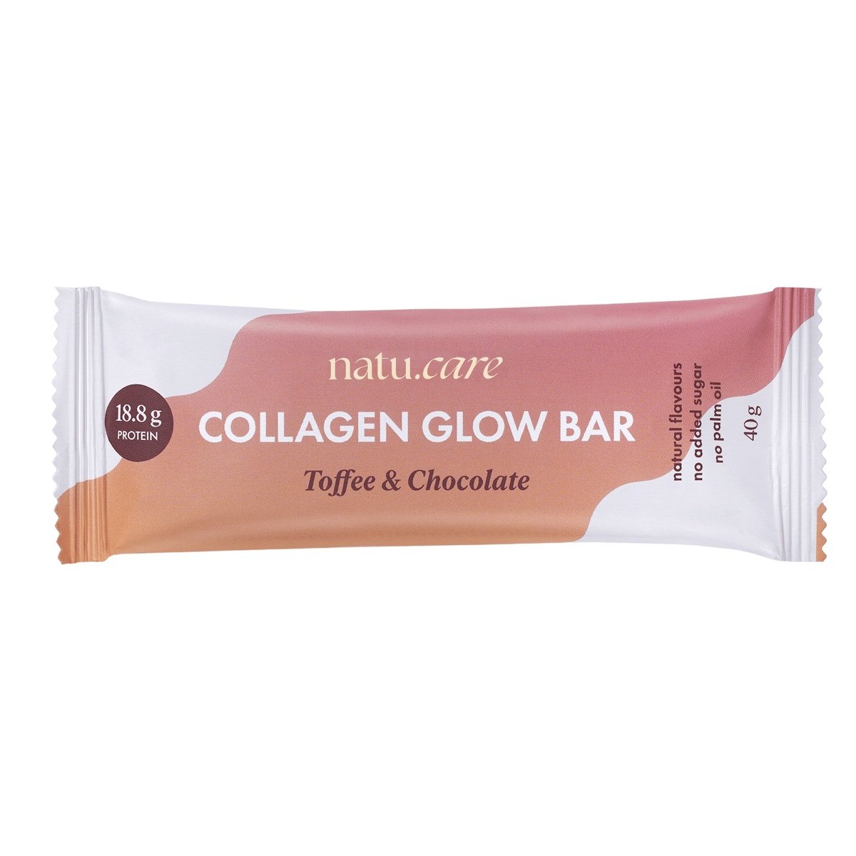 Baton proteinowy toffi z kolagenem bez cukru fit białkowy Natu.Care 40g