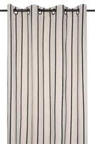 Bawe��niana zas��ona na przelotkach TROP czarne paski, 135 x 260 cm