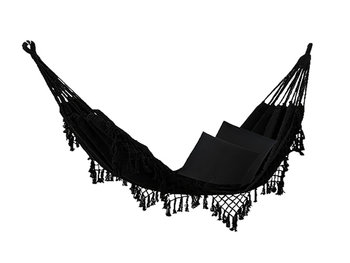 Bawełnany hamak boho, czarny CHW-10 - Koala Hammock