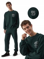 Bawełniana bluza dresowa 4F M1322 40S ciemny zielony S