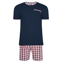 Bawełniana piżama męska jasiek z krótkim rękawem sesto senso-xxl