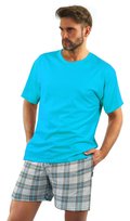 Bawełniana PIŻAMA MĘSKA z krótkim rękawem 2379/27 Sesto Senso-M