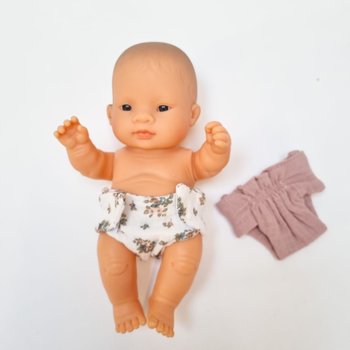 Bawełniane eko pieluszki dla lalek Miniland Baby 21cm - Przytullale