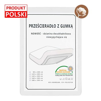 Bawełniane prześcieradło z gumką 140x200 BOWI - BOWI