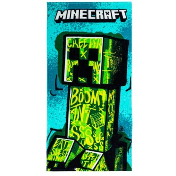 Bawełniany Ręcznik Plażowy Minecraft Creeper 70 x 140cm - Minecraft