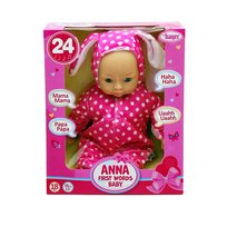Bayer, Lalka bobas, Anna Pierwsze słowa ubranko królik, 38cm, 93822AB Bayer
